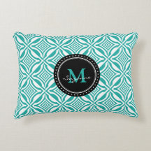 Motif renversé géométrique blanc d'Aqua