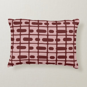 Coussins Décoratifs Motif rose bordeaux Abstrait simple