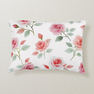 Coussins Décoratifs Motif rose rose, couleur douce,