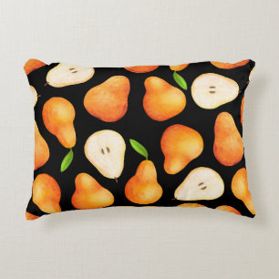 Coussins Décoratifs Motif sans couture de fruits brillants dessinés à