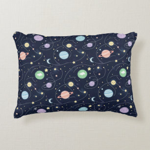 Coussins Décoratifs Motif sans couture de planètes du système solaire