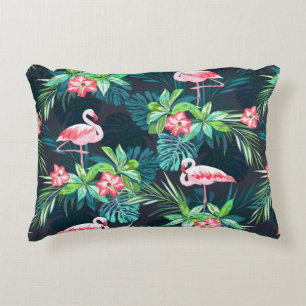 Coussins Décoratifs Motif sans couture tropicale estivale avec bir fla