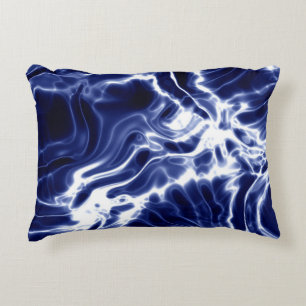 Coussins Décoratifs Motif tourbillonnant bleu