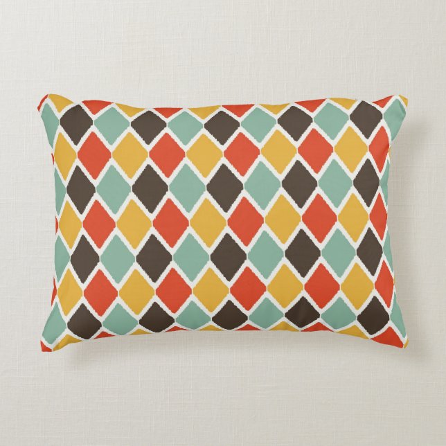 Coussins Décoratifs Motif tribal de mode d'ikat moderne (Devant)