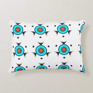 Coussins Décoratifs Motif Tribal Turquoise