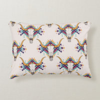motif vintage sans couture tribale avec crâne taur