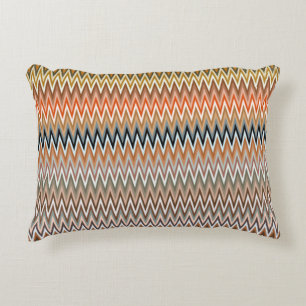 Coussins Décoratifs Multicolor Zigzag Motif