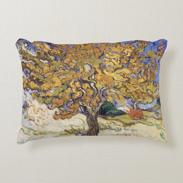 Coussins Décoratifs Mûrier de Vincent van Gogh |, 1889 (Devant)