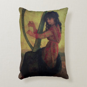 Coussins Décoratifs Muse jouant l'harpe