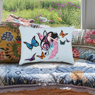 Coussins Décoratifs Musique Note Papillons Fairy