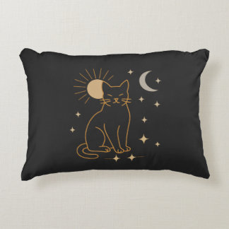 Coussins Décoratifs Mystic Cat Tote Bag- Minimalist Celestial Line Ar