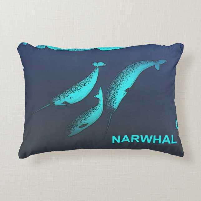 Coussins Décoratifs Narwhal (Devant)