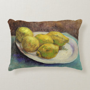Coussins Décoratifs Nature morte Citrons sur une assiette par Vincent 