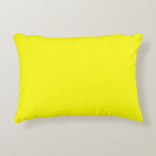 Coussins Décoratifs Néon jaune brillant (Devant)