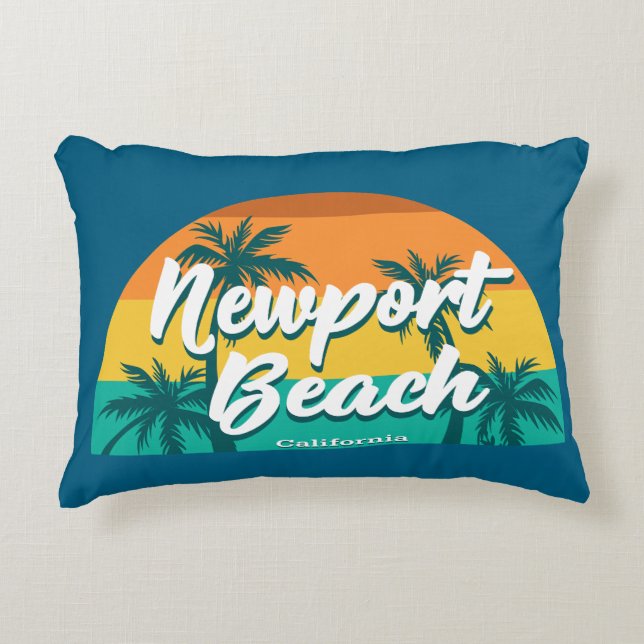 Coussins Décoratifs Newport Beach Californie (Devant)