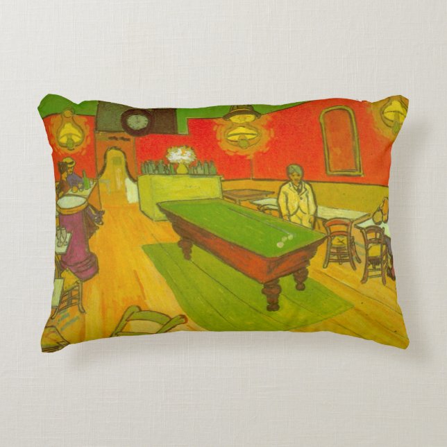 Coussins Décoratifs Night Cafe par Vincent van Gogh (Devant)