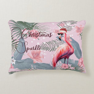 Coussins Décoratifs Noël Accueil Accessoires Flamant rose Tropical