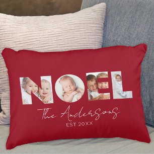 Coussins Décoratifs Noel de Noël personnalisé Photo 