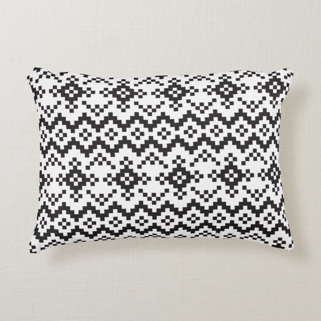 Coussins Décoratifs Noël Snowflakes Fair Isle Seamless Patternart (Devant)