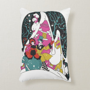 Coussins Décoratifs Noël Vintage, Fancy Victorian Town People