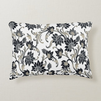 Coussins Décoratifs Noir floral de motif+Tan