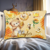 Nom personnalisé Miel Ours Abeilles