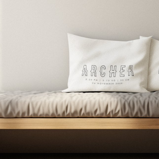 Coussins Décoratifs Nombre minimal Statistiques de naissance (Créateur téléchargé)
