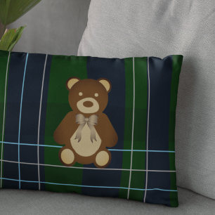 Coussins Décoratifs Nounours à carreaux Prépa