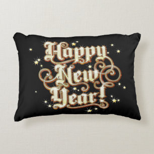Coussins Décoratifs Nouvelle année étincelante
