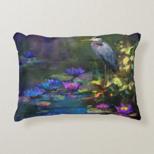 Coussins Décoratifs Nymphéa enchanté de l'étang Nature Aquarelle