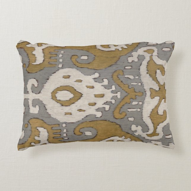 Coussins Décoratifs Ochre Ikat II (Devant)