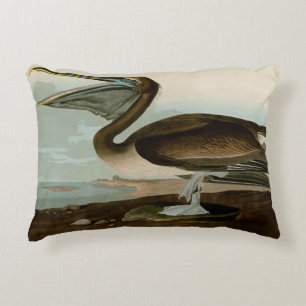 Coussins Décoratifs Œuvre d'art de Pélican Brun de John James Audubon