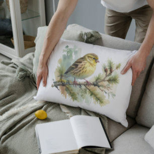 Coussins Décoratifs Oiseau jaune doux