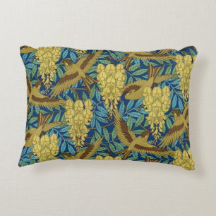 Coussins Décoratifs Oiseaux et fleurs Vantage art déco, art Nouveau