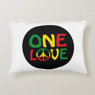 Coussins Décoratifs One Love, Reggae design