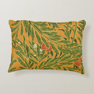 Coussins Décoratifs Orange Tree Vintage Wallpaper Pattern Art Nouveau