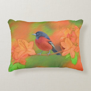 Coussins Décoratifs Orchard Oriole Songbird Peinture Oiseau original