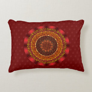 Coussins Décoratifs Oreiller accentué Mandala de Feu