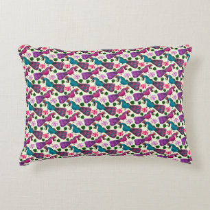Coussins Décoratifs Oreiller Corps à Motif Floral Rose en Aquarelle Do