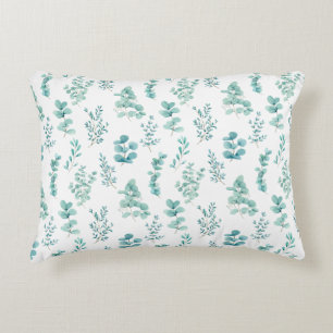 Coussins Décoratifs Oreiller d'accent de feuillage d'eucalyptus aquare