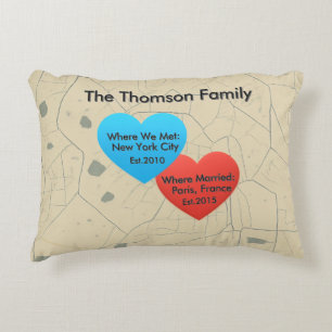 Coussins Décoratifs Oreiller de voyage d'amour de famille – Écoutez la