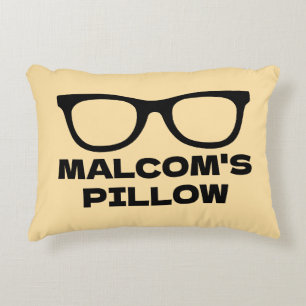 Coussins Décoratifs Oreiller décoratif personnalisé avec lunettes noir