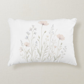 Coussins Décoratifs Oreiller floral de prairie Décor botanique