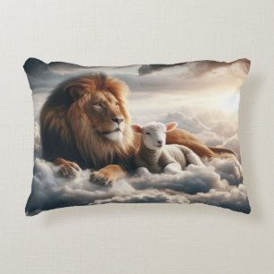 Coussins Décoratifs Oreiller Lion et Lamb