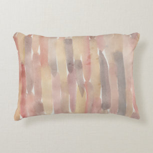 Coussins Décoratifs Oreiller lombaire aquarelle rose pâle et taupe neu
