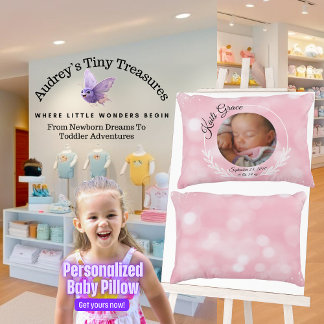 Coussins Décoratifs Oreiller personnalisé pour bébé fille