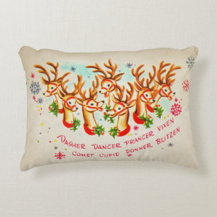 Coussins Décoratifs Oreillers à lancer Vintage Père Noël