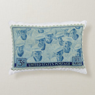 Coussins Décoratifs Oreillers à projectile de Timbre de Postage vintag