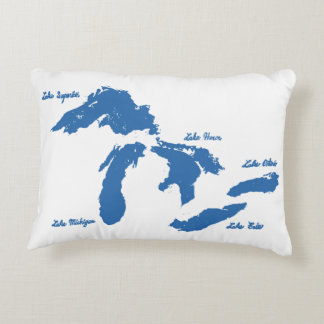 Coussins Décoratifs Oreillers à tambour des Grands Lacs
