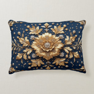 Coussins Décoratifs Ornement floral doré